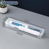 Compact Multifunctional Transparent Toothbrush and Toothpaste Travel Storage Box