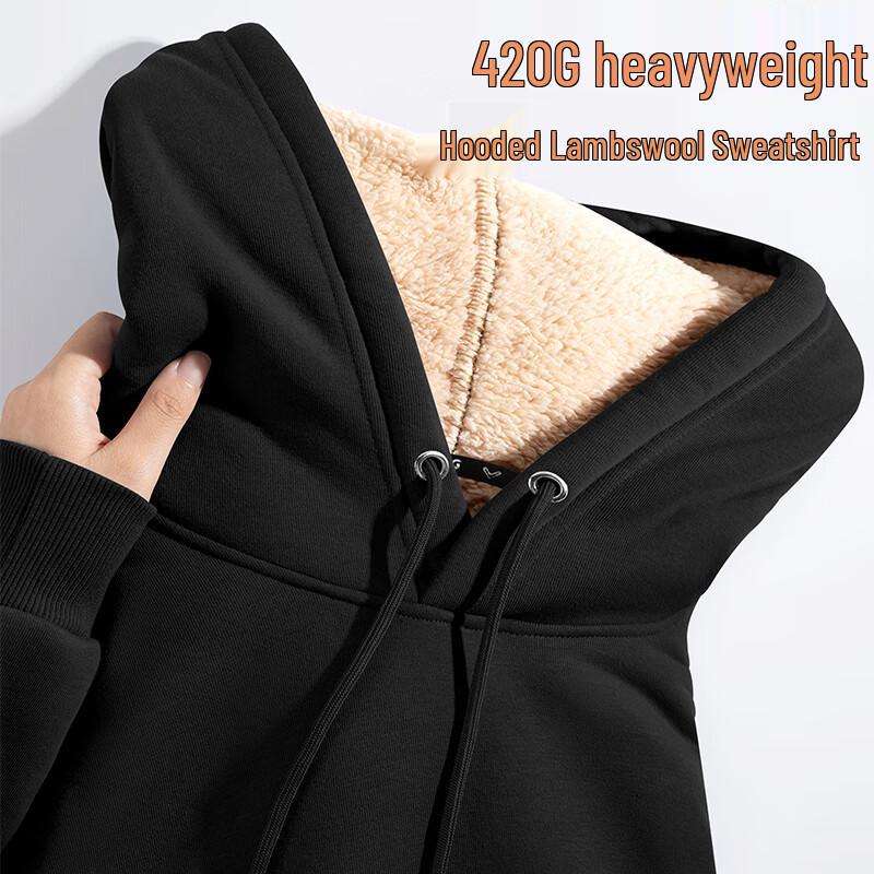 

Giordano Z Men s Lambswool Lined Hooded Sweatshirt L