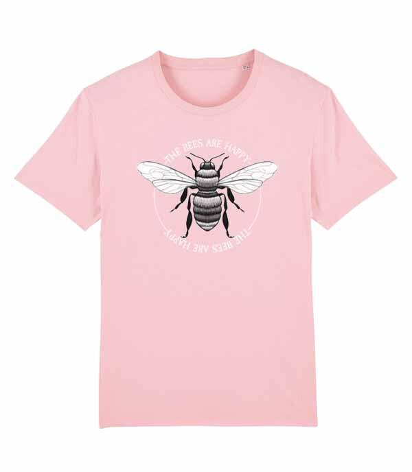 The Bees Are Happy Bumble Bee Honey Bee Unisexs Fit TShirt