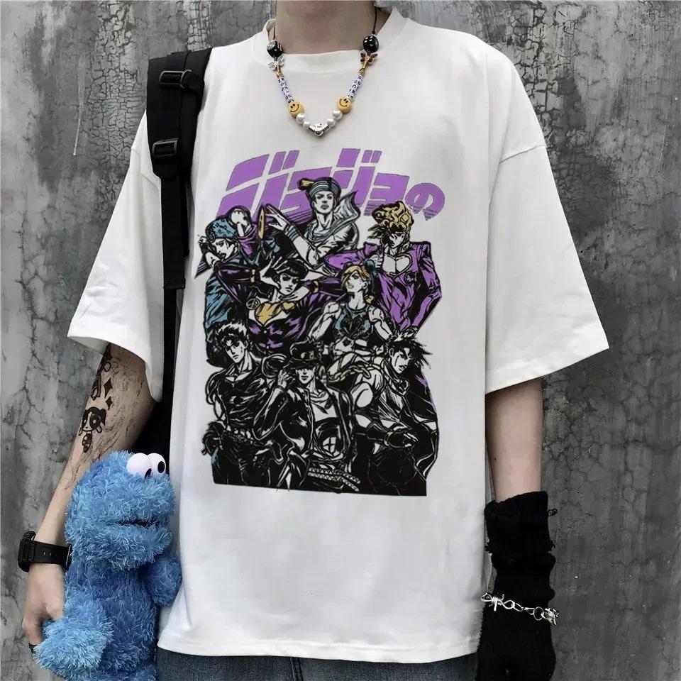 Graphic Tshirt Jojo Bizarre Adventure TShirt Women Japan Anime Summer T-shirt Kawaii Oversized Unisex Cartoon Female Manga