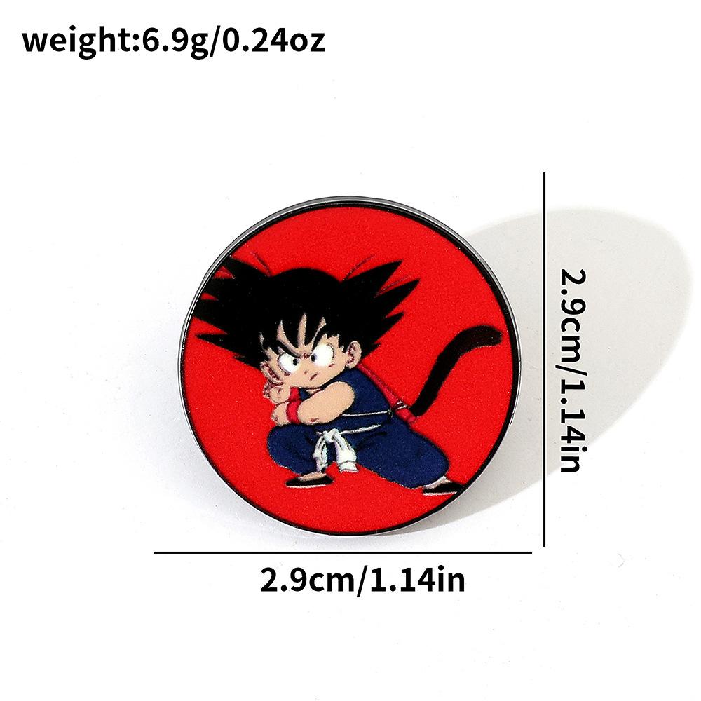 Японская мультфильм анимация Dragon Ball металлическая значок креативная личность Укун сплав печать брошь брошь