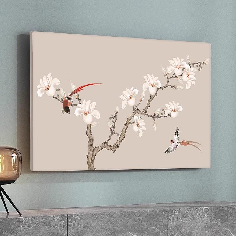 TV Hood Dust-proof Cover Towel 42 Inchs 55 Inch 50 Inchs 65 Inch Household Hanging LCD TV Cover Universal Cover