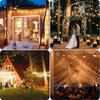 DSLeben Outdoor LED String Extension Cord with 13 E12 PC Warm Camping Garden Birthday Halloween Wedding Christmas Garden Shopping Center Lights