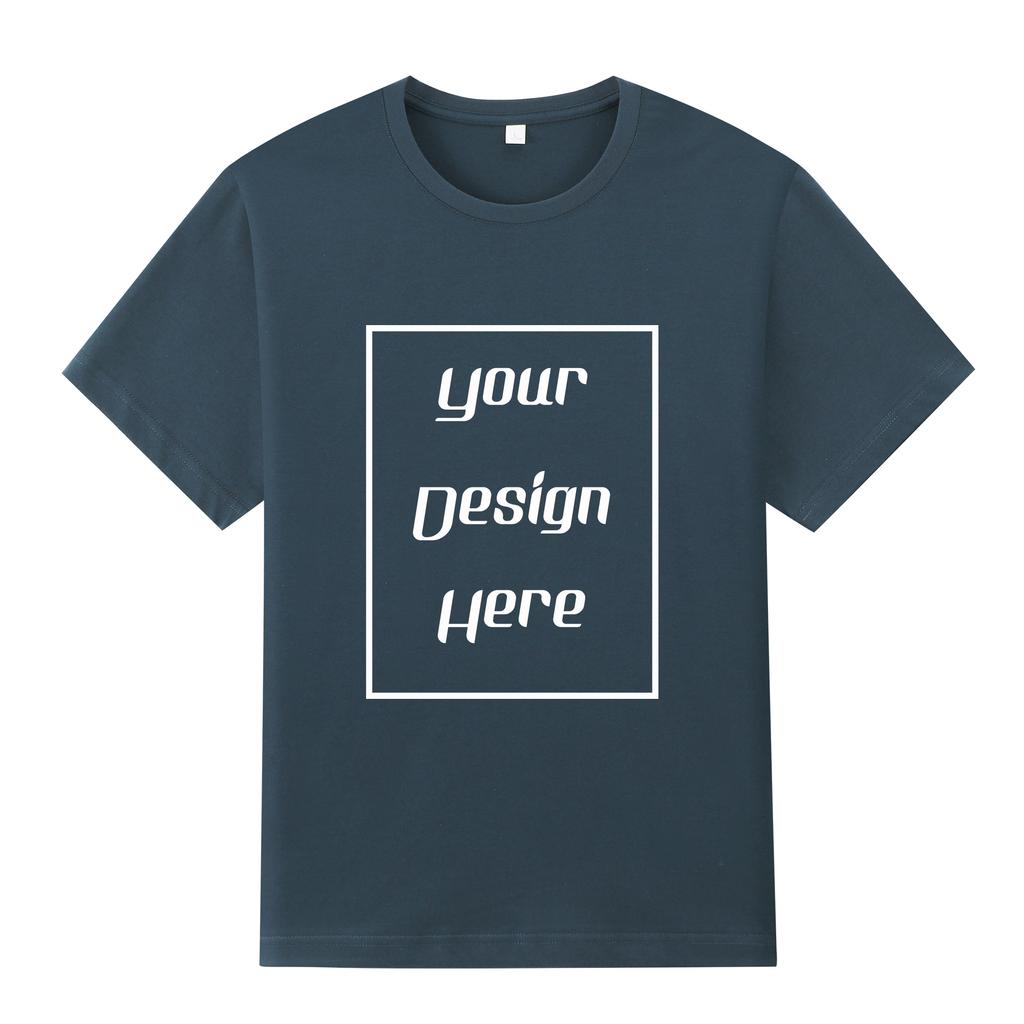 Streetwear Customized Pattern Print T-Shirt Harajuku Casual O Neck Short Sleeves Men Women Cotton T-Shirt