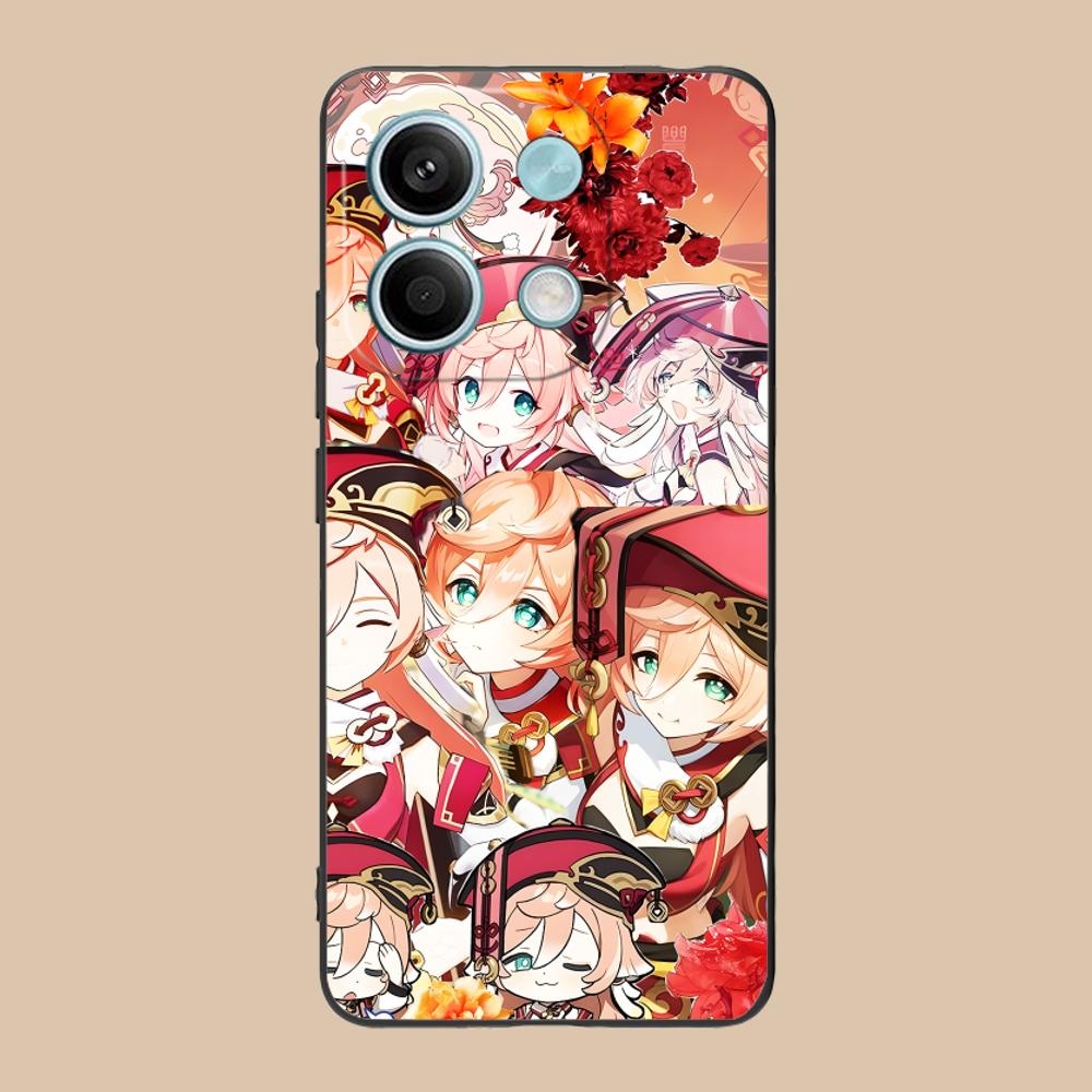 Game GI Yanfei Matte TPU Mobile Phone Case for Xiaomi 15 14 13 12 Mi 11 T Ultra Lite Pro S X 5G Colorful Printing Cover