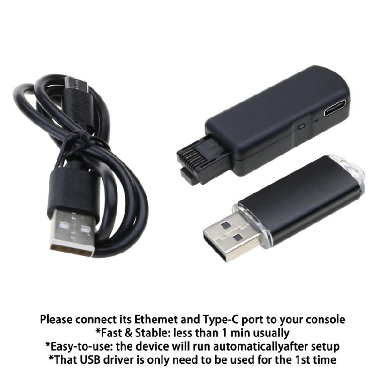 Tool USB Adapter, USB Tool Mod Kit with Ethernet Type C Cable Tool Modification for 9.0 11.0 System