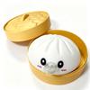 Dumpling Squishies Blow Bubbles Toy Dumpling Squishies Set with Steamer New Bubble-Blowing Squishies, Stretchy Fidget Sensory