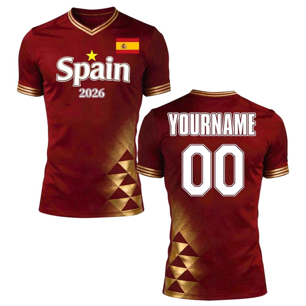 Custom Soccer Jersey 2026 Personalized Team Shirt Breathable Short Sleeve Athletic Uniform for Men and Youth