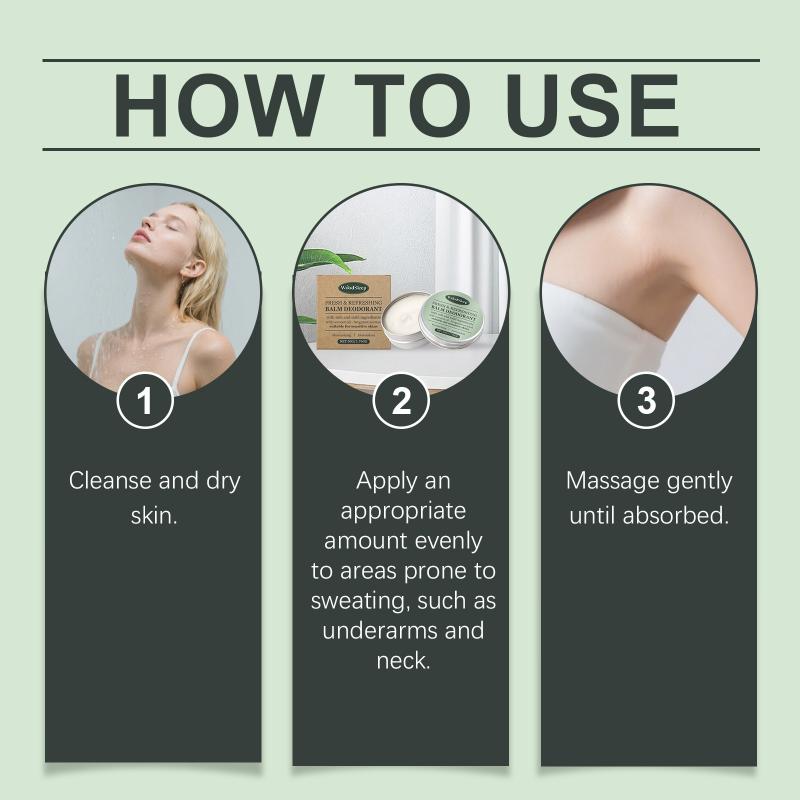Fresh Deodorant Cream Underarm Care Non-Sticky Lightweight Portable Aids Odor Neutralization Maintains All-Day Freshness one size