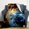 Dragon Battle Flannel Blanket Throw Blanket Soft Warm Sofa Bed Camping Car Home Decor Unique Christmas Gift C9302403
