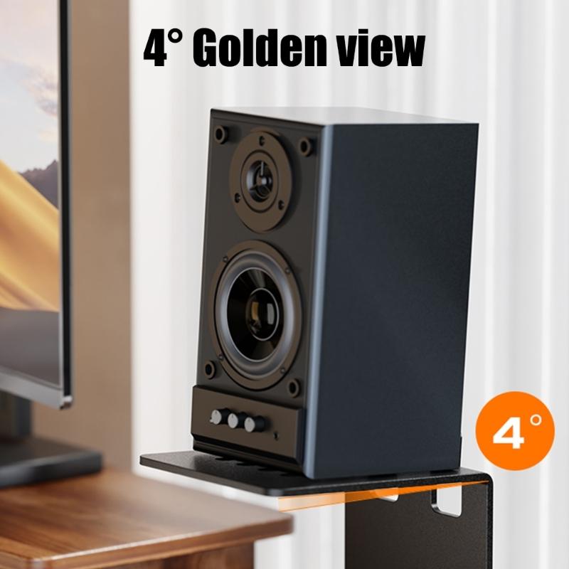 Sturdy Speaker Base Enhances Performances Modern Designs Home Theater Game Room Easy Assembly Without Tool Need
