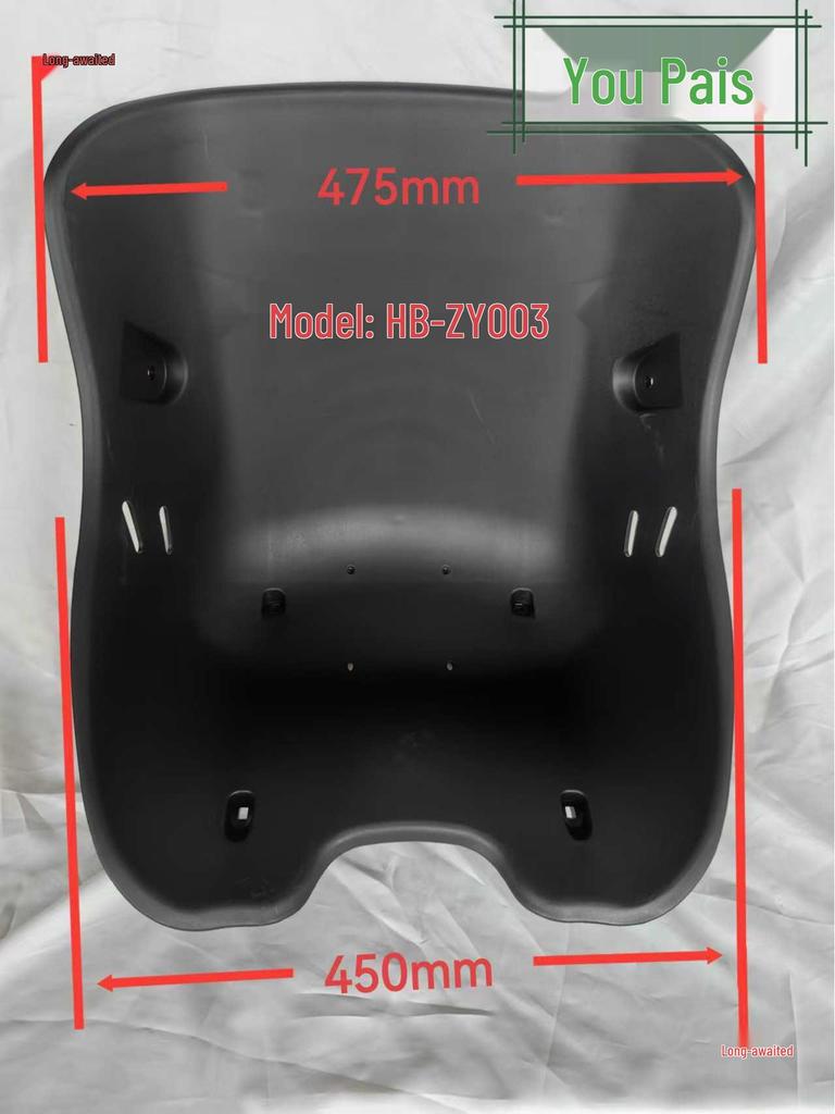 Almofada de Assento com Encosto de Plástico para Go-Kart Elétrico Drift