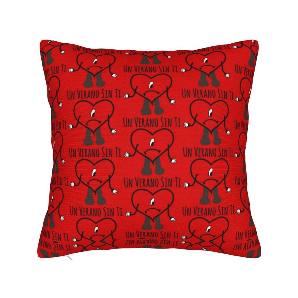 The Only Thing More Powerful Than Hate Is Love Square Pillow Cases Bad Bunny Cushion Covers Throw Pillow Case Cover for Bed