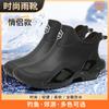 Waterproof shoes Long tube Dynamic waterproof summer rain shoes Wear-resistant multi-color optional outdoor wading rain boots men's and women's rubb