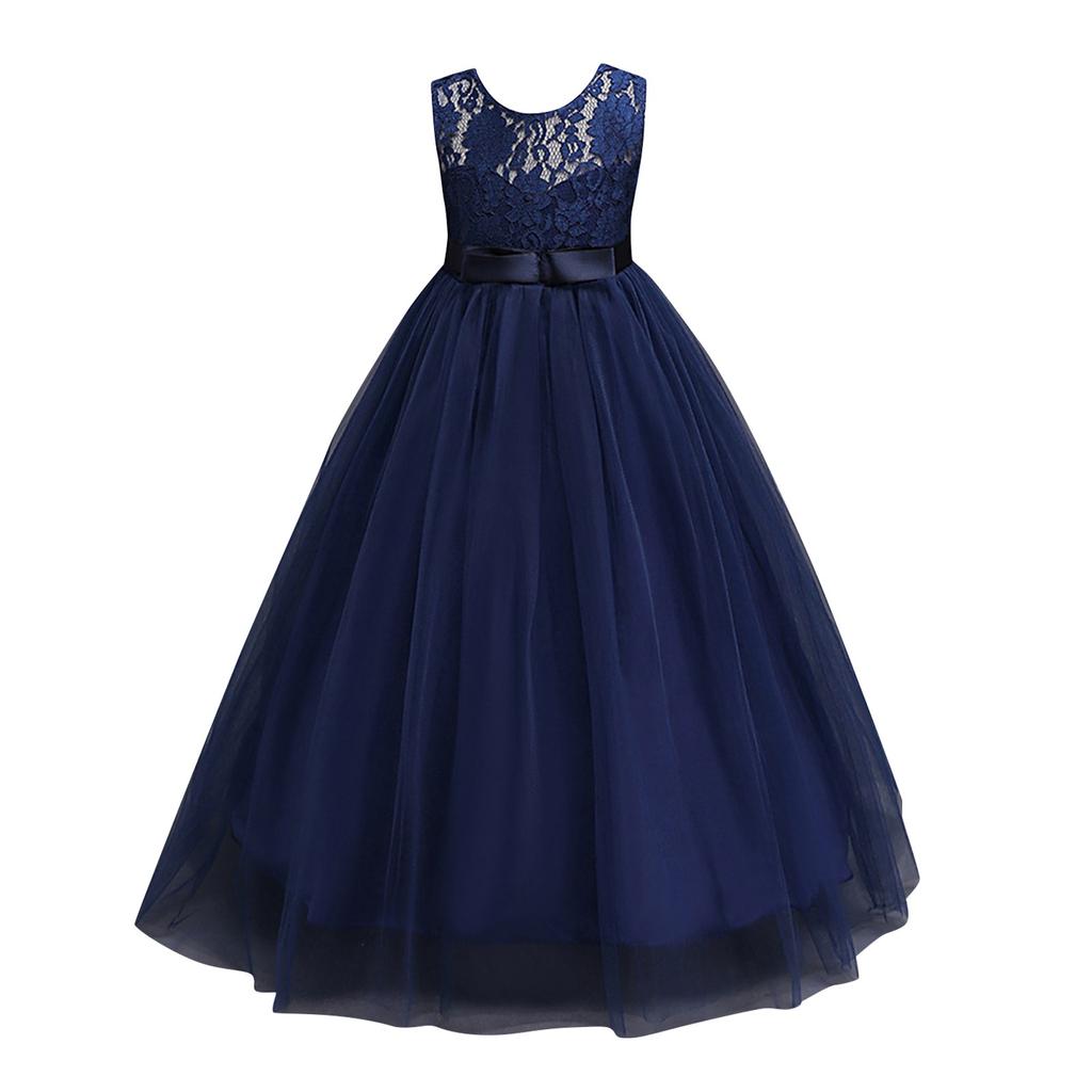 Toddler Kid Girl Lace Sleeveless Princess Gown Party Tulle Dress Cosplay Clothes