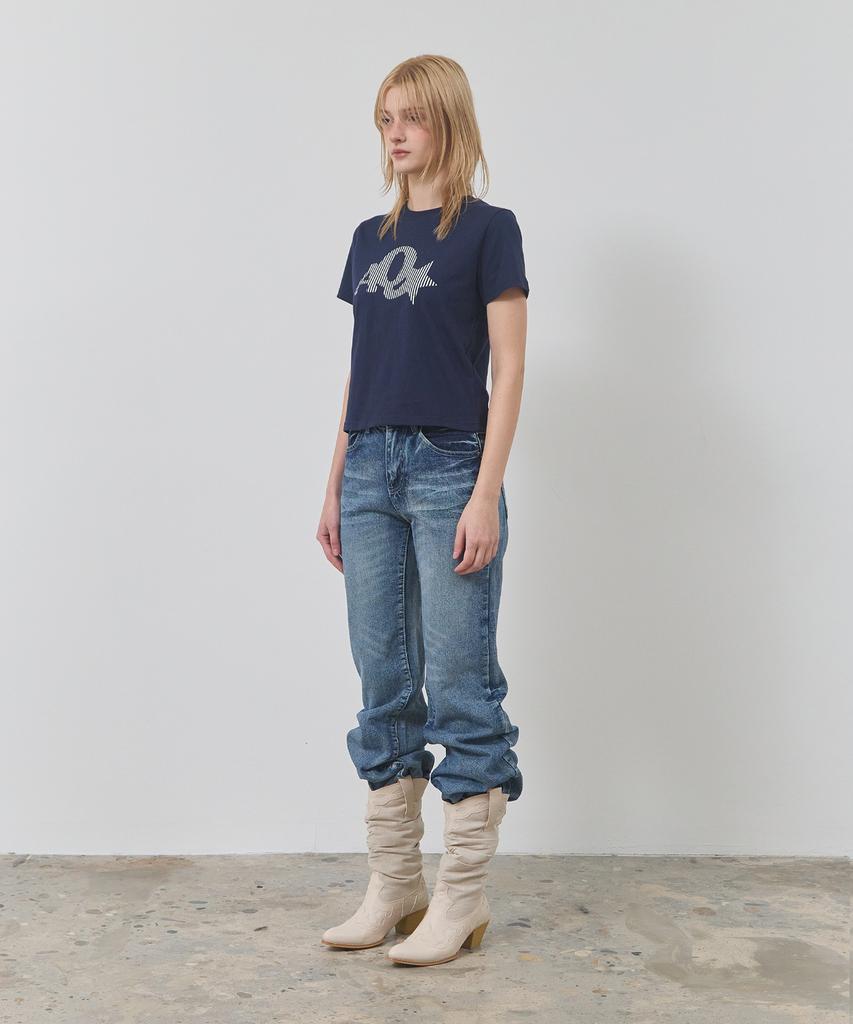 Eikyueikyuhauseukeulleob Star Aq T-Shirt [Navy]