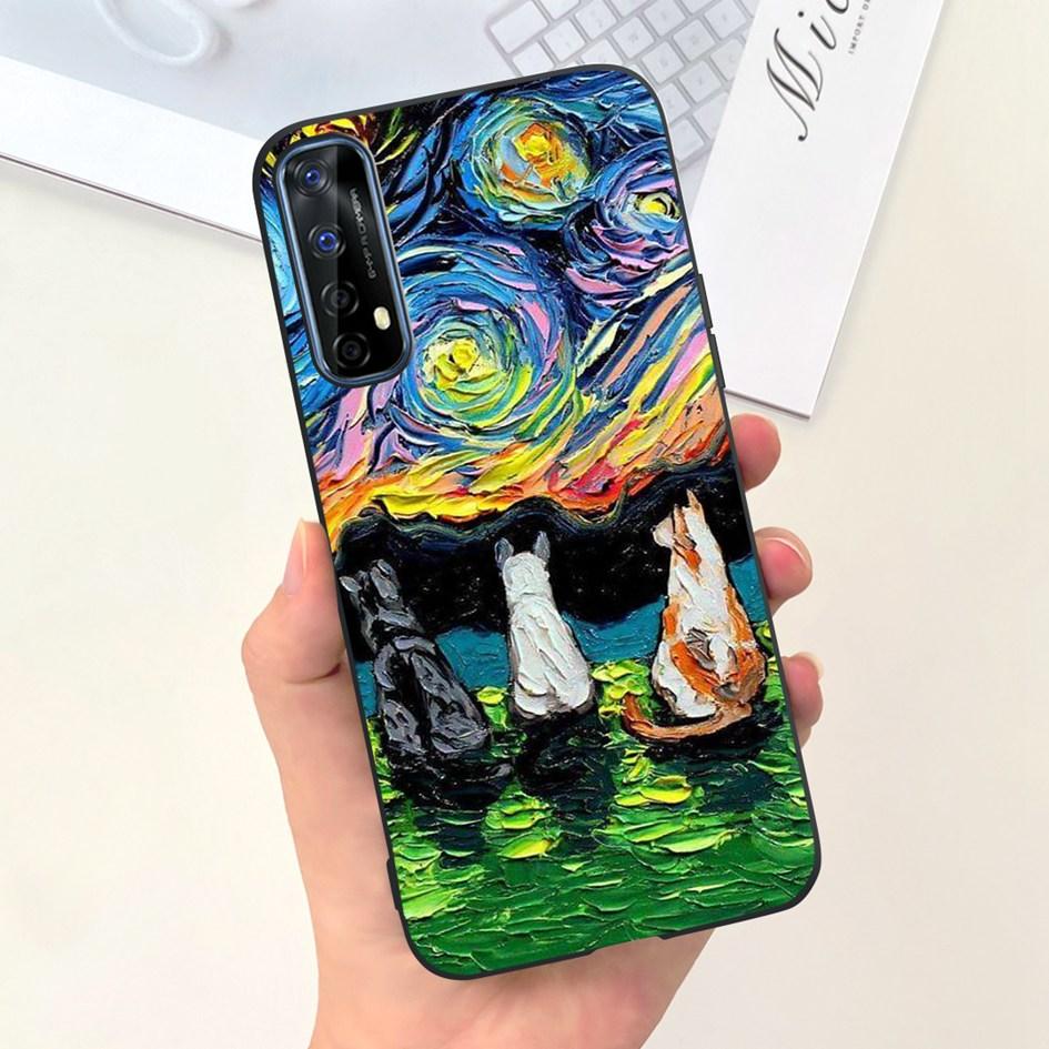 For Realme 7 Case Realme 7 5G Cover Lovely Astronaut Dinosaur Soft Silicone Funda For Realme 7 Pro RMX2170 Realme7 Protect Cover