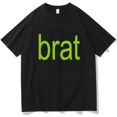 Charli xcx Brat T-Shirts Reine Baumwolle Unisex Grafik T-Shirt Männer Frauen T-Shirt Sommer Männlich Übergroße T-Shirts Kurzarm