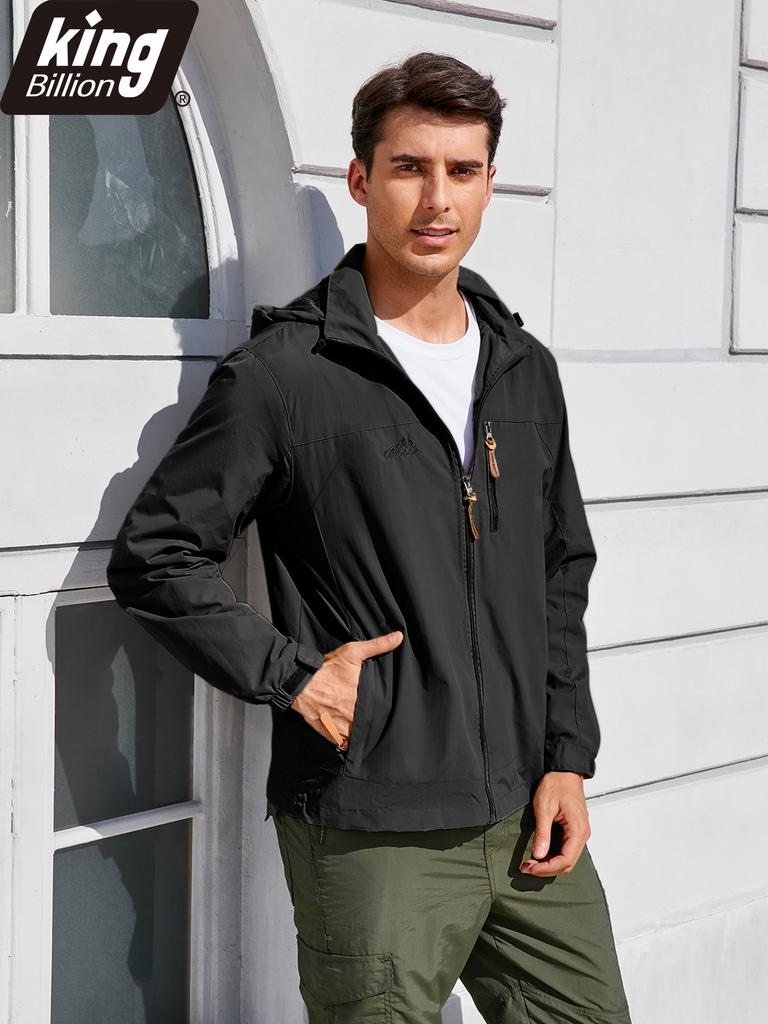 Men's Spring Autumn Thin Hooded Jacket Outdoor Windbreaker Men Climbing Streetwear Casual Coats