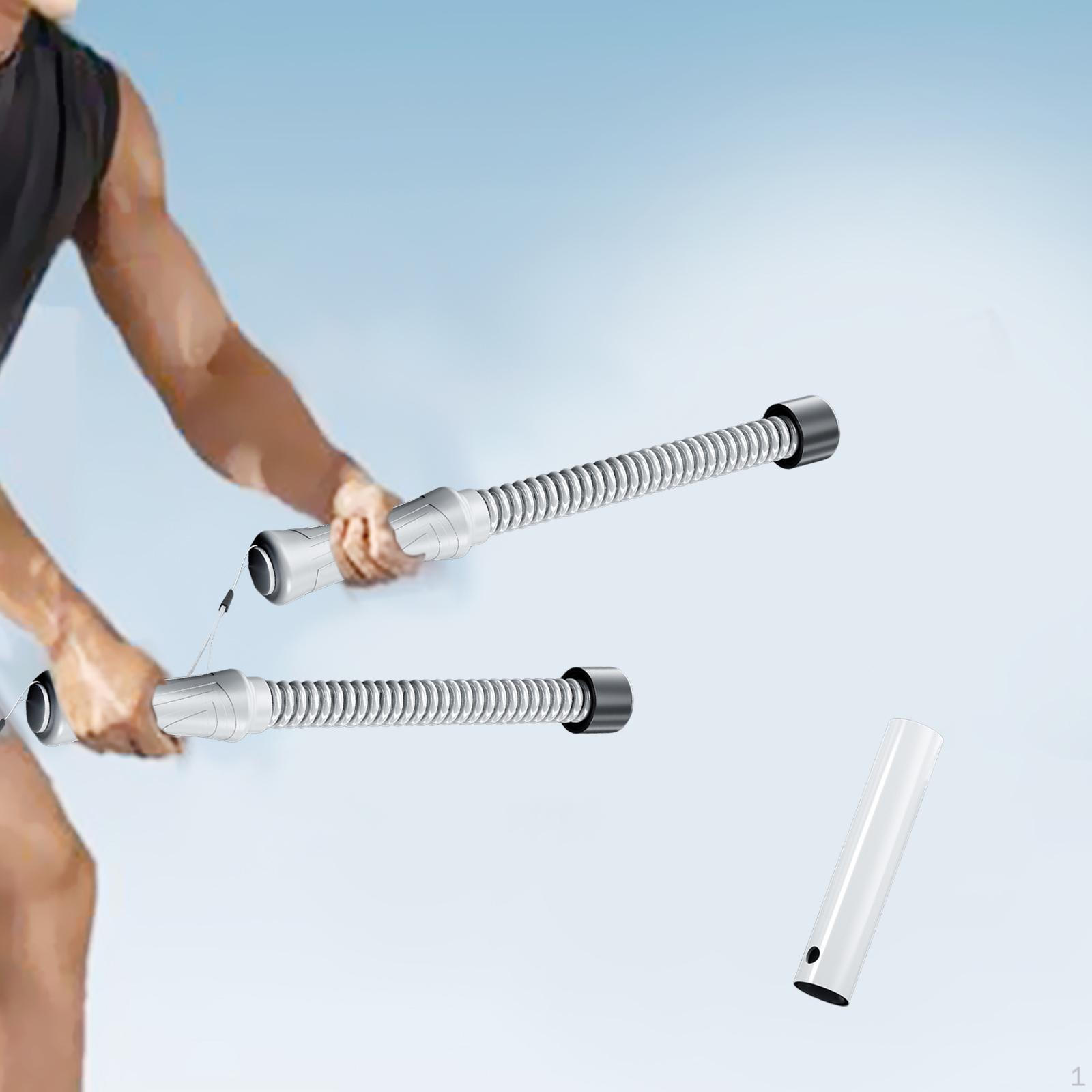 

2x Cordless Battle Ropes Professional Gear Exercise Bar for Home Gym Workout серый