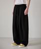 BOUNDARY One-Pleat String Long Sweatpants [Black]