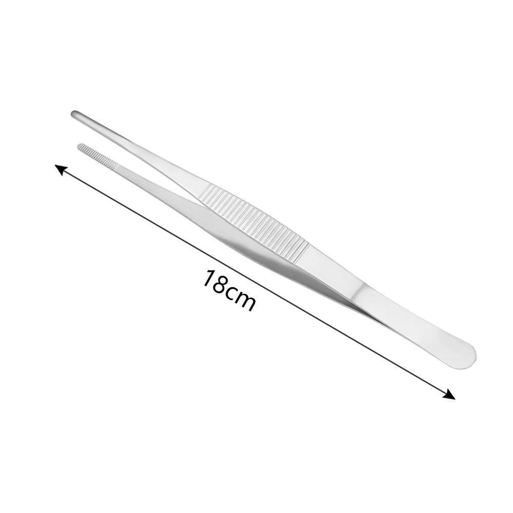 Stainless Steel Barbecue Tongs Serving Presentation Kitchen Tool Multiple Types Silver Plating Chef Food Tweezer BBQ Clip