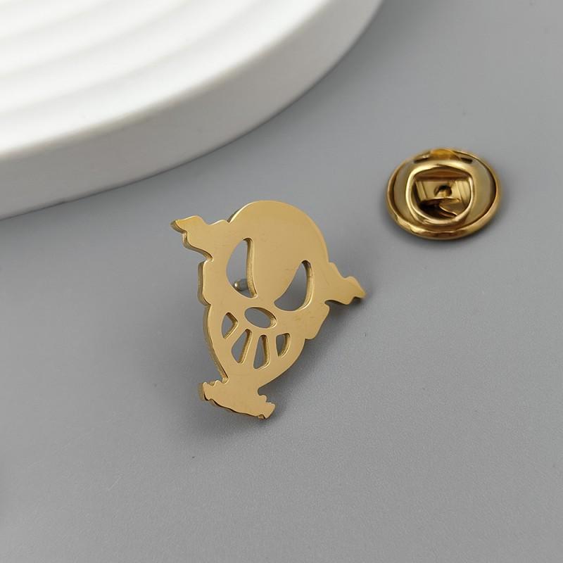 European American Broken Soul Clown Brooch Cufflinks Retro Middle Ancient Style Horror Easter Essential Clothing Accessories