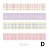 4 Rollen Frisches Farbverlauf Gitter Washi Tape für Klebende Schulsachen Tagebuch Journal DIY Planer Scrapbooking