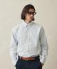 BROOKS BROTHERS Regular Fit Non-Iron Oxford Bengal Stripe Shirt (Light Blue) (Bbthmf9968L)
