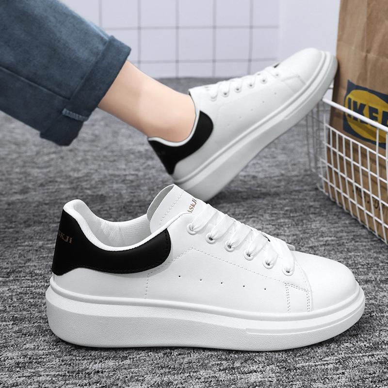 Breathable Men Skateboarding Shoes Platform Couple Casual Shoes Outdoor White Walking Running Sneakers Women Tennis Shoes