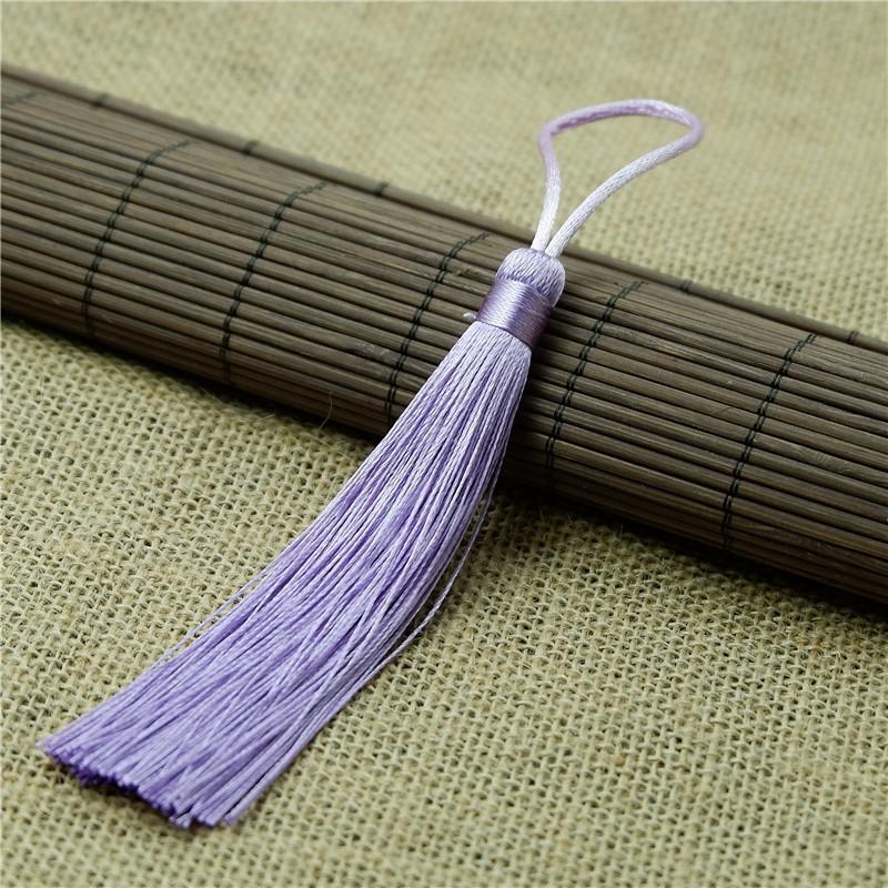 Malý závěsný hrot DIY ručně vyrobený s taškou dveřní závěs křížková výšivka 12 cm závěsný do auta hrot s třásněmi lze přizpůsobit