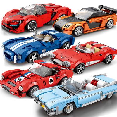 Technical Car City Speed Sports Car Building Blocks Carro Rennau Voiture Vehicle MOC Educational Construction Toy