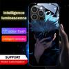 Luxury Anime Cartoon LED Glowing Phone Case – Call Light Up Luminous Cover for IPhone Samsung