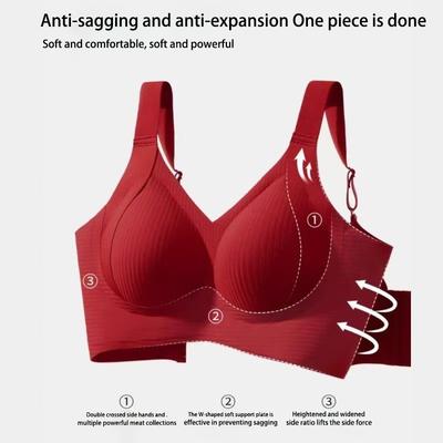 Übergröße BH Nahtlos Bügellos Weiche Unterwäsche Sexy Damen BH Bequeme Nachtwäsche Lingerie für Damen in den Größen M-4XL