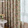 1PC LOZUJOJU European Pastoral Style Oil Painting Rose Print Curtain Full Blackout Curtains for Bedroom Living Room Balcony Window for Home Decor