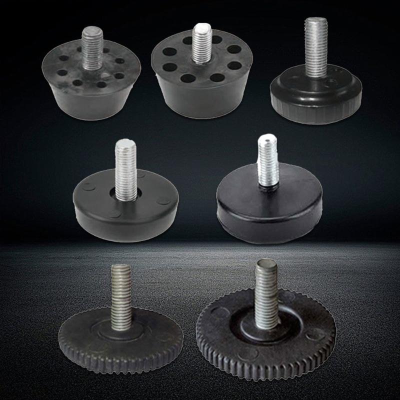 4Pcs Adjustable Furniture Leg Pad Screw In Foot Mat Table Chair Leveling Foot Pad Fitness Equipment Shock Absorption Pad