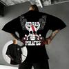 One Piece Anime T Shirt Men Women 2026 Summer Y2k Clothes Cotton Short Sleeve Tops  Graphic Tee Casual Streetwear Skull Print