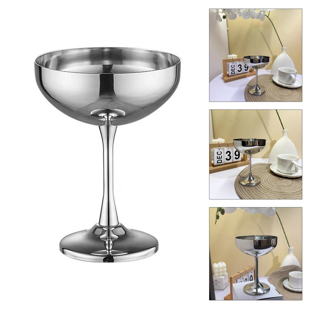 304 Edelstahl Dessertbecher Eisbecher Doppelwandige Dessertservierbecher Geeignet für Eis und Dessert