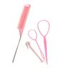 Yousheng 1 Set Hair Braiding Tool Solid Anti-Scratch Lightweight Hair Disk Pull Pins Clips Comb Set for Female