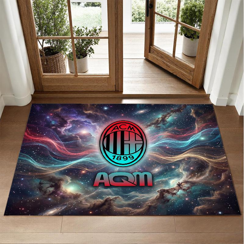 AC Milan Design Crystal Velvet Rug Soft Decorative Mat for Bedroom Entrance