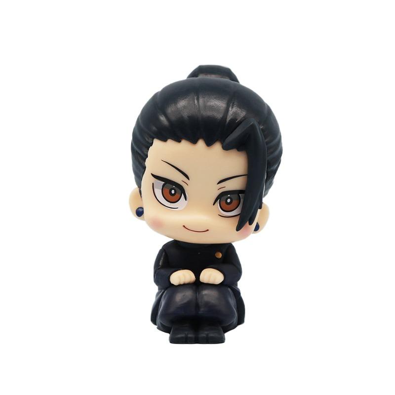 Hot Selling LK Jujutsu Kaisen Figure Set: High School Gojo Geto Fushiguro Itadori Palm-sized PC Case Desktop Decor Model