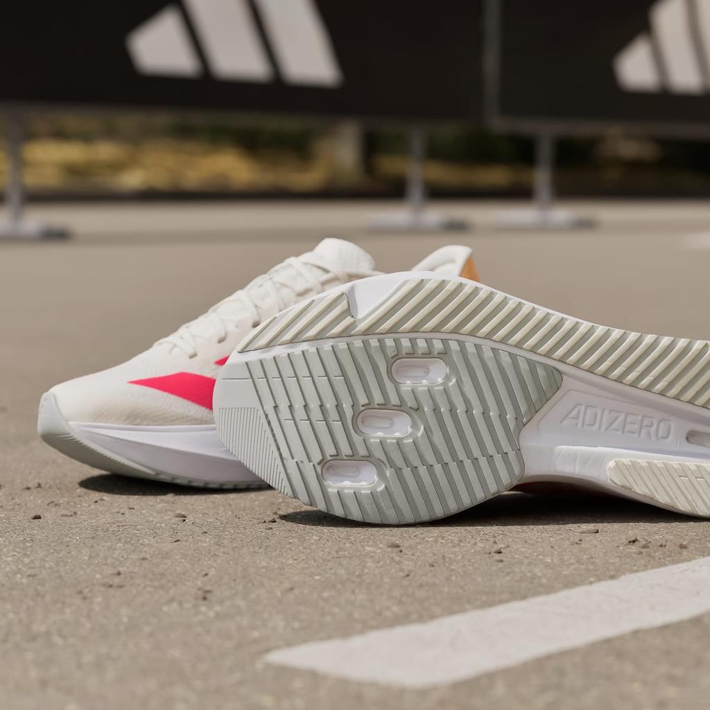 adidas Adizero SL2 JQ3132 Women's Performance Sports Shoes Off White / Lucid Red / Acid Orange