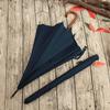 High-End Solid Wood Handle Hook Extra Large 112cm Umbrella Surface Long Handle Umbrella Wind-Resistant Sunny Umbrella Pure Color Business Men