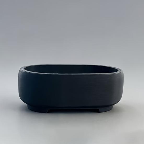 Yousheng Rounded Line Plant Container, Oval Shape Indoor Green Plant Pot, Multi-Purpose Flower Pot for Small Foliage Plants Home Decor
