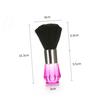 Barber Neck Duster Brush with Soft Gentle Bristles for Easy Hair Cleanup and Ergonomic Crystal Handle