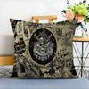 Pirate Ship Rune Skull Pillow Anime Pillow Sofa Bed Head Pillow Cover Cushion Cover 45X45 Cm Fashion