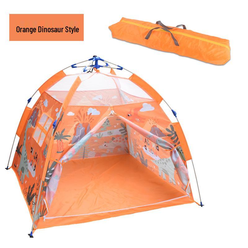 Children s Foldable Dinosaur Ocean Ball Pit Tent - Quick-Open Portable Outdoor Playhouse