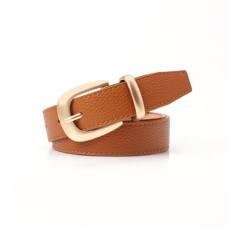 New Fashion Ins Style Belt for Women, Versatile Commuter Pin Buckle Women's Belt Simple Korean Style Decorative Trouser Belt