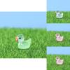 Playful Resin Duck Figurine With Luminous Glow For Unique Home Decorations