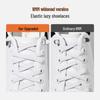 Elastic No-Tie Shoelace Buckle - White Flat for Men, Women, Kids